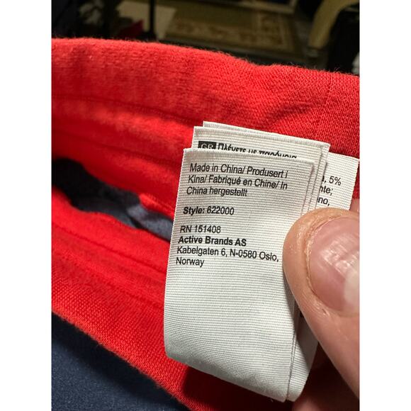 Kari Traa Tveito Tights Base Layer Leggings Blue Red Size XS/S Ski Preppy - Picture 10 of 12